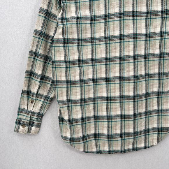 ARITZIA TNA Plaid Oversized Shirt Women S Cream Blue Fiona Button Up Shacket NEW - Picture 7 of 13